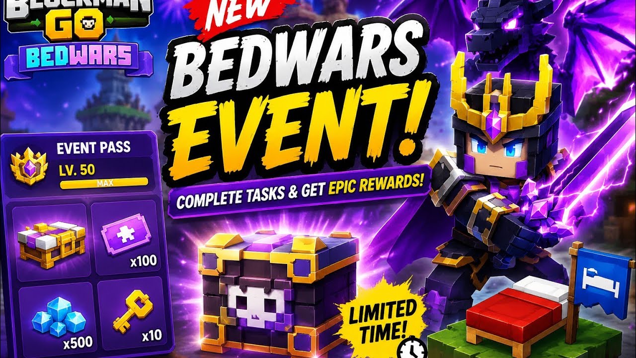 Viewing new events in Blockman go bedwars