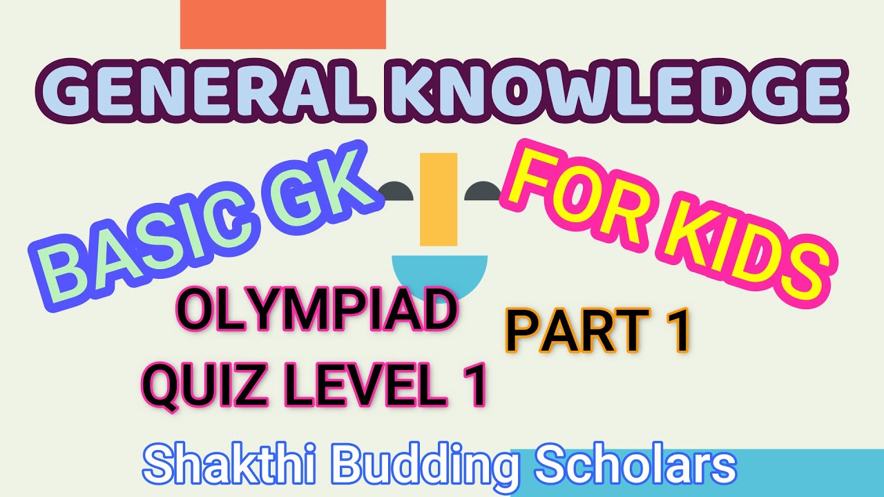 General knowledge for kids | IGKO | gk quiz for kids | Olympiad general knowledge | kids gk