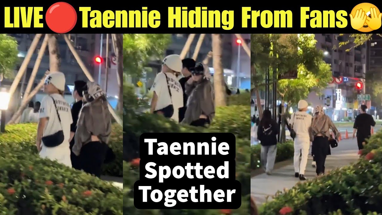 Taennie Hiding From Fans 🫣 V Jennie Seen on the Roads 😍 Taennie New Video Spotted Together #taennie 