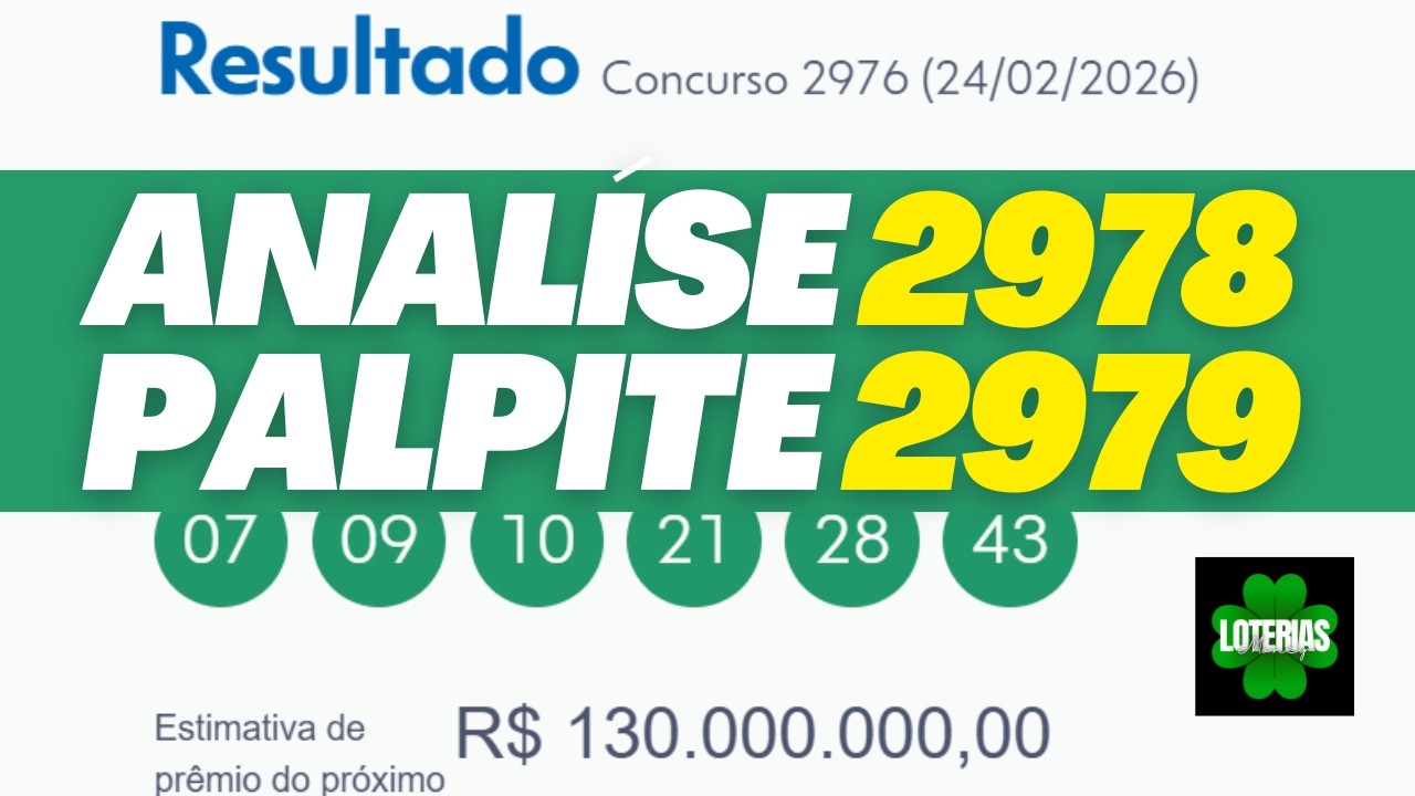 OS MELHORES N&Uacute;MEROS PARA MEGA-SENA 2979 &ndash; Estrat&eacute;gia que Pode Surpreender!