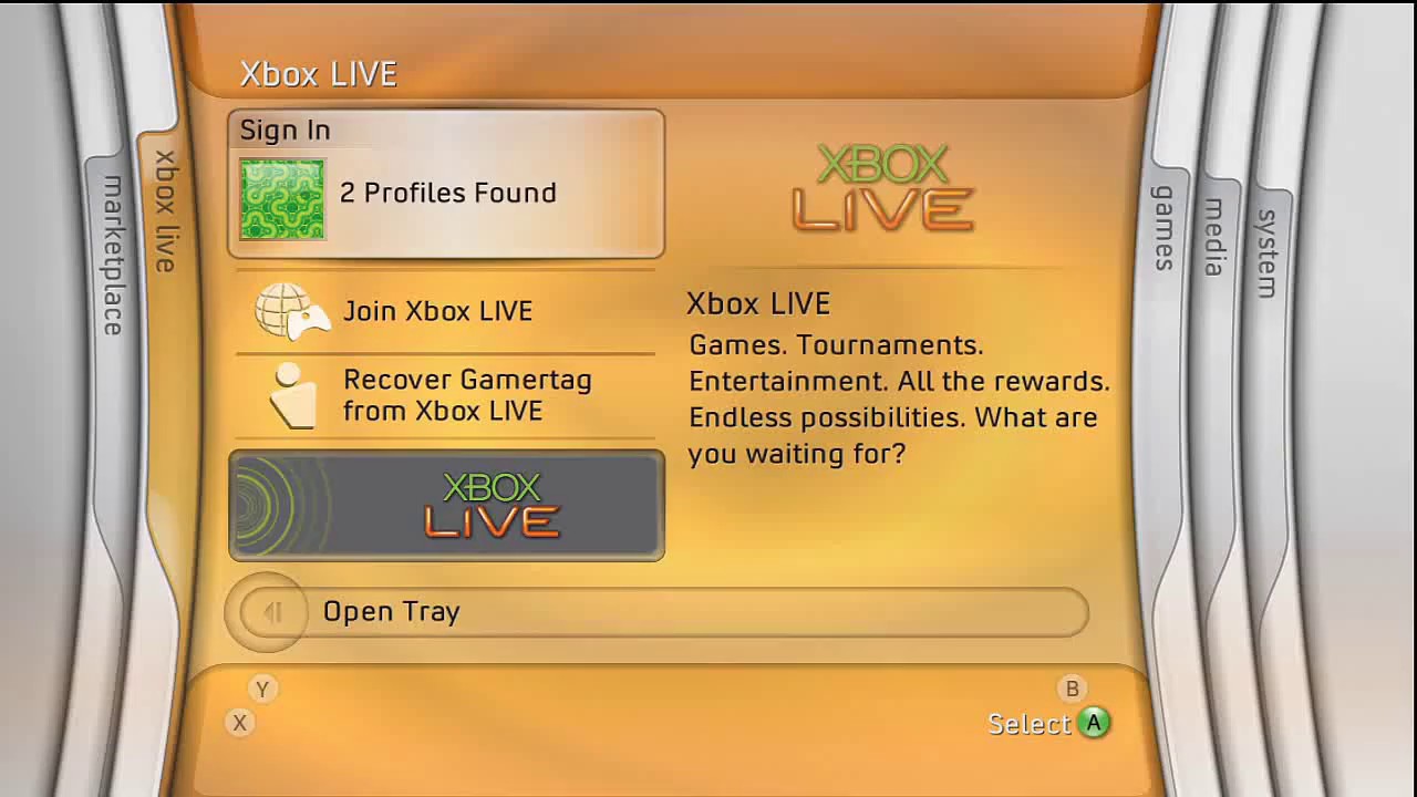 Xbox 360 Original Blades Dashboard HD