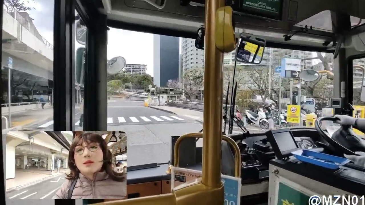 【乗り物】神戸シティーループ（2倍速）：地下鉄三宮駅前～旧居留地（市立博物館）、東へ少し徒歩。2025/1/29