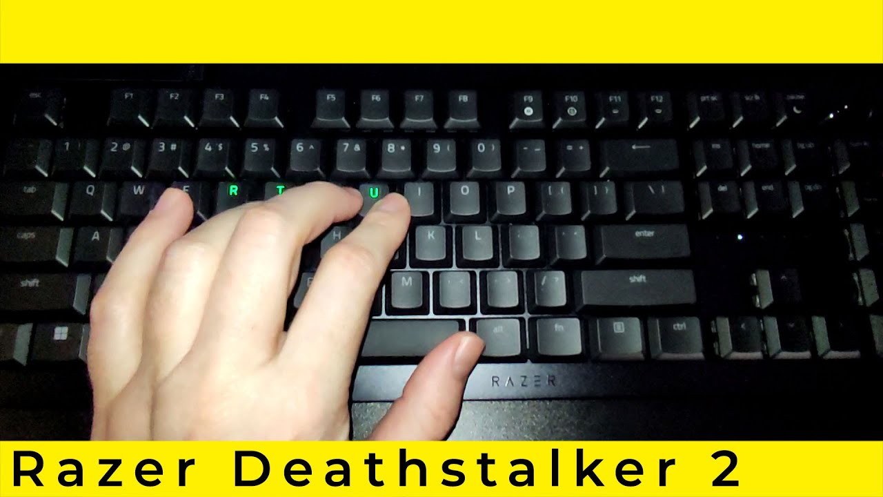 All Razer Deathstalker V2 RGB lightning effects