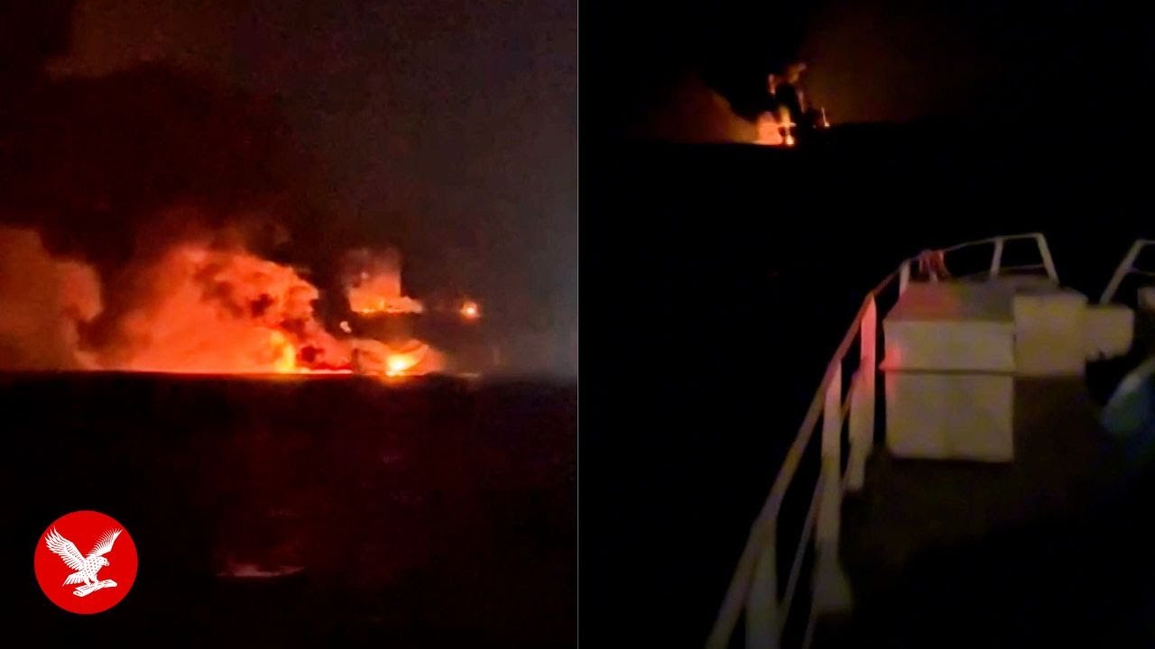 Russian shadow fleet tankers explode in Black Sea