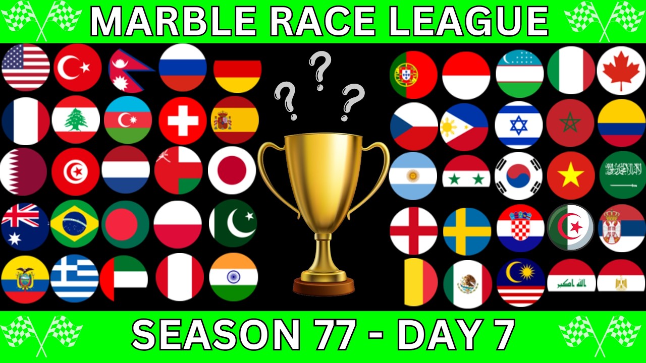 Marble Race League Season 77 DAY 7 Marble Race in Algodoo