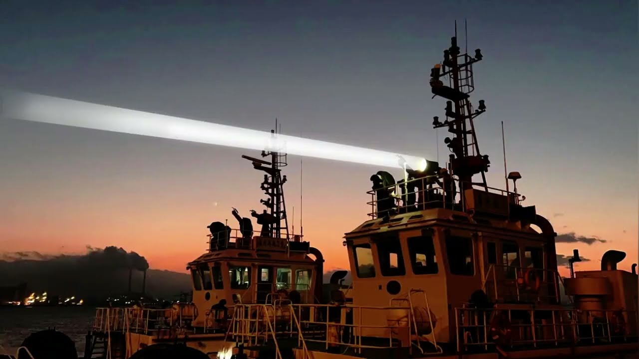 marine searchlights 500w  site test