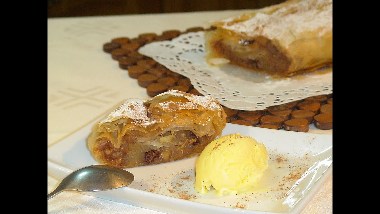 Receta Apple strudel - Recetas de cocina, paso a paso, tutorial. Loli Domínguez