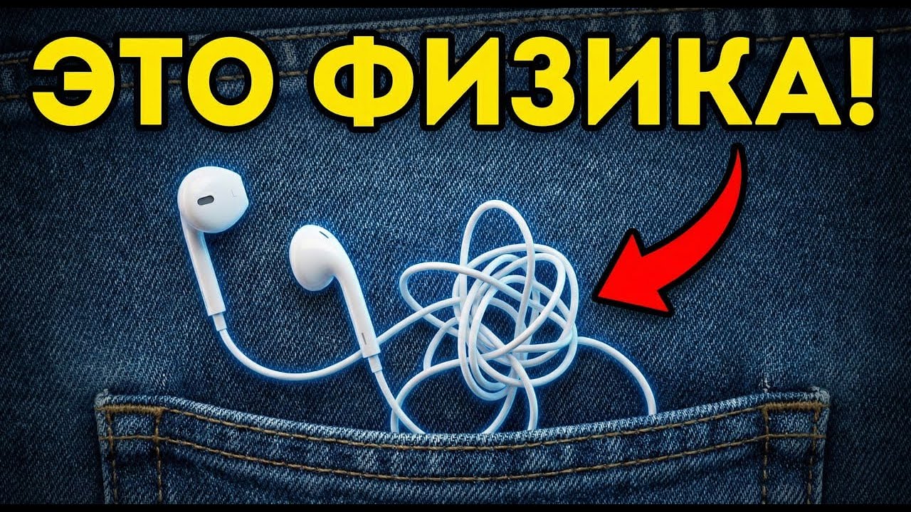 Почему провод от наушников ВСЕГДА путается? Причина бесит и восхищает одновременно