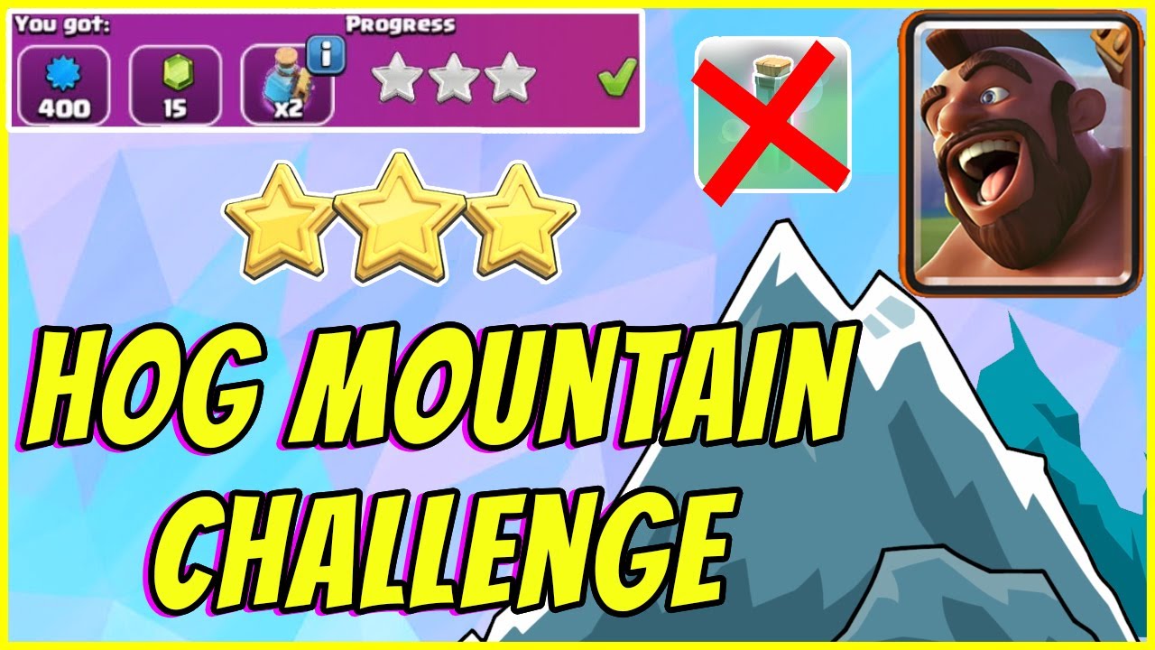 3 Star Hog Mountain Challenge 2021 | EASY | SWAG SPELLS | Clash of Clans