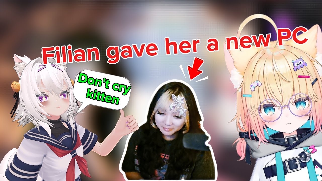 Filian give a small streamer 1000$ on stream.