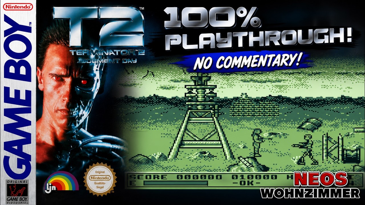 Terminator 2: Judgement Day (GB) - FULL Walkthrough - Neos Wohnzimmer #terminator #gameboy #nintendo