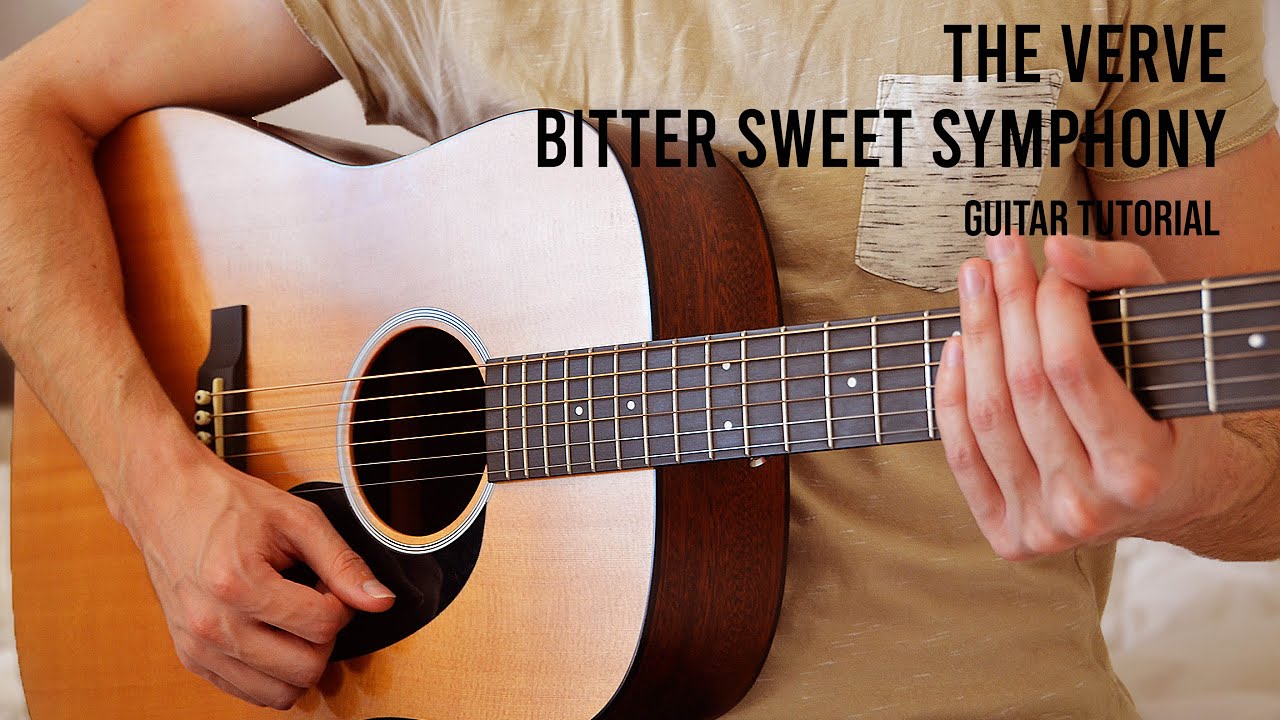 The Verve &ndash; Bitter Sweet Symphony EASY Guitar Tutorial With Chords / Lyrics