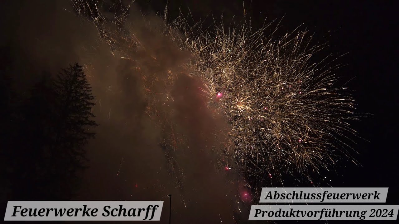 [4K] FEUERWERKE SCHARFF - Abschlussfeuerwerk (Vorschießen 2024)