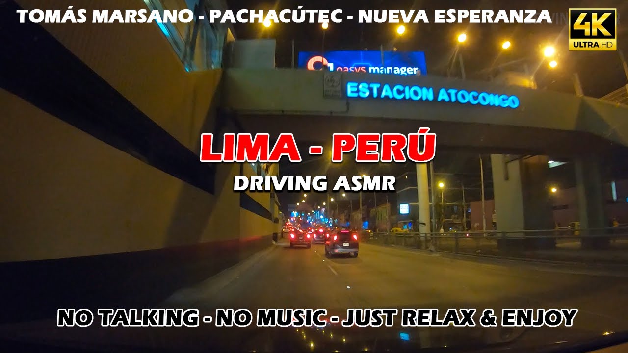 Driving ASMR Miraflores to Villa Maria Triunfo +BONUS - Lima Peru 4k 60fps (No Talking, No Music)