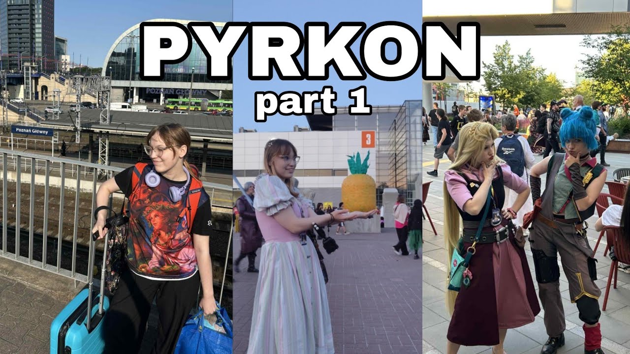 JAK WYGLĄDAŁ PYRKON 2025 -cosplay vlog CZĘŚĆ 1