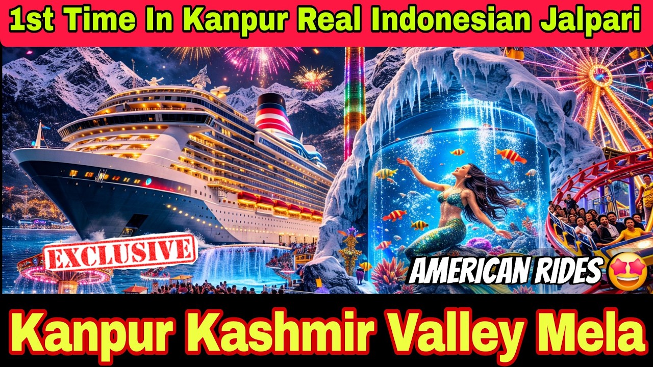 1st Time In Kanpur Titanic ship & Real Indonesian Mermaid | Kanpur Kashmir Valley Mela 2026 #kanpur