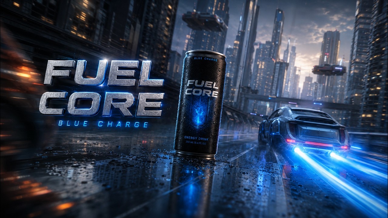 FUEL CORE &mdash; A Cinematic Energy Drink Ad Made Entirely With AI | Full Workflow