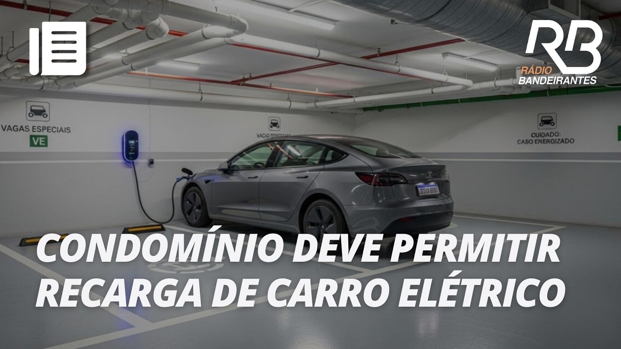 Lei obriga condomínios a permitir recarga de carros elétricos em SP