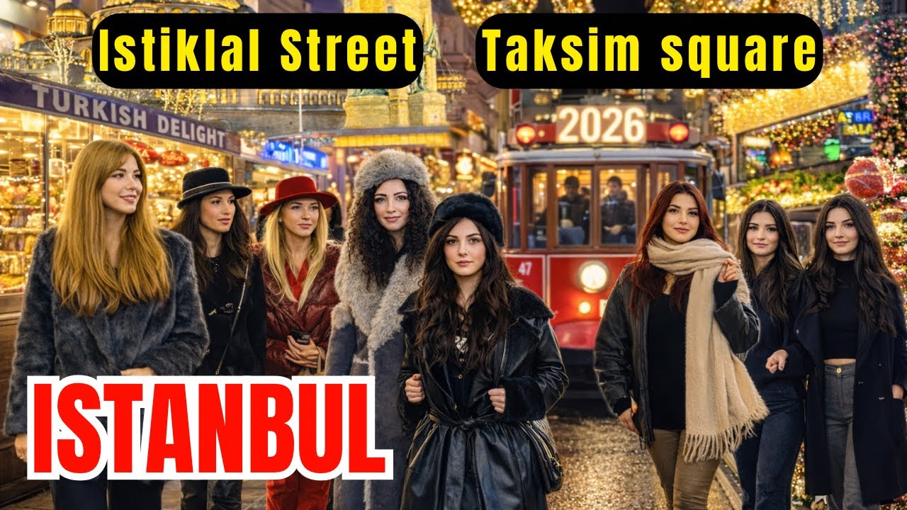 🇹🇷 Istanbul Night Life 2026 | Crazy Crowds on Istiklal Street & Taksim 4K