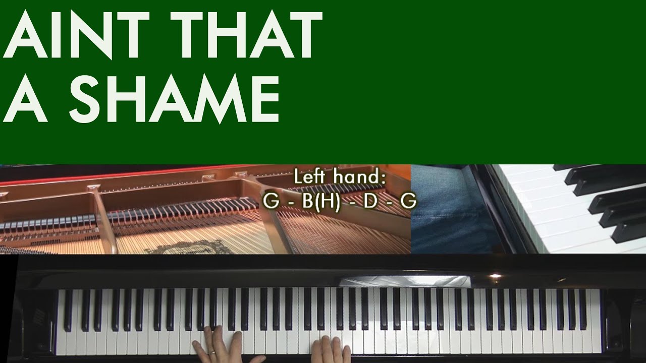 New Orleans Piano - Full Tutorial: AINT THAT A SHAME