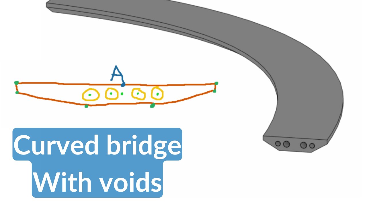 Revit adaptive family | Curved bridge with voids
