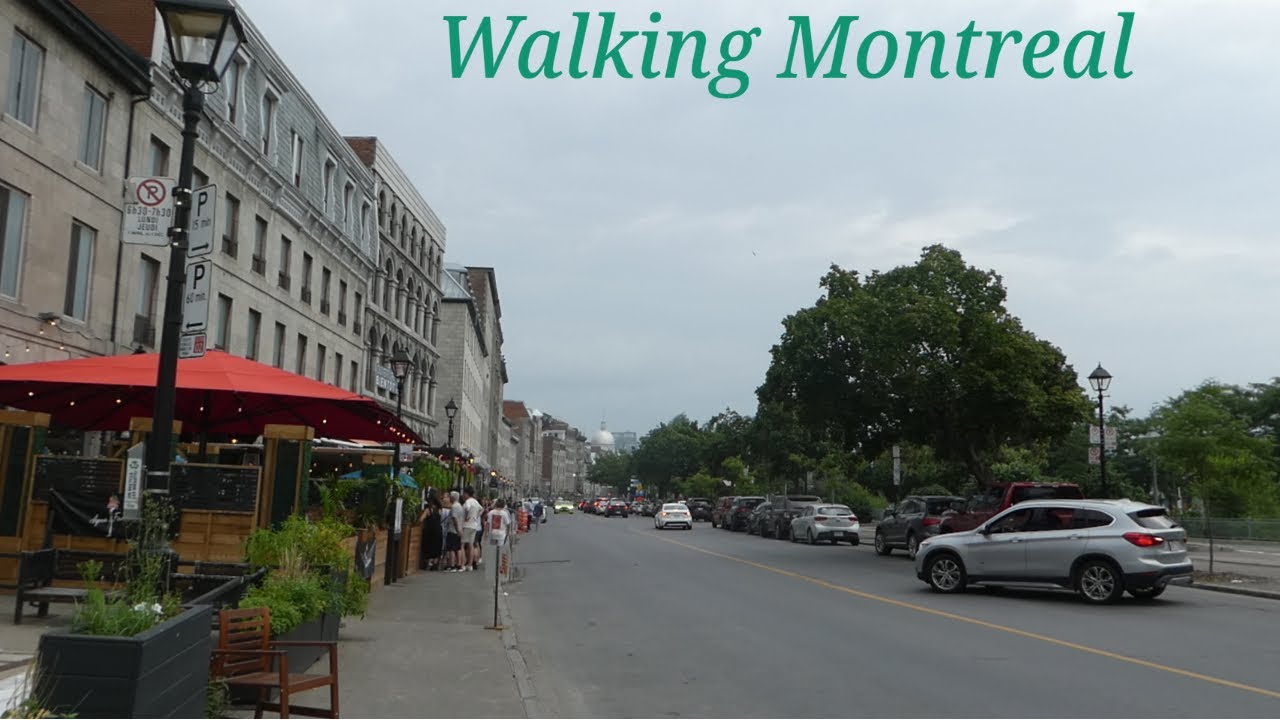 Walking From Downtown to Old Montreal Quebec 7/28/2023