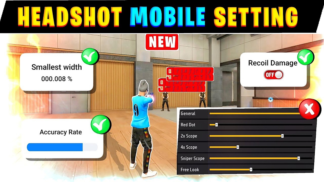 Настройки хедшотов для мобильных устройств 🔥 || Настройки хедшотов в Free Fire на тамильском язык...