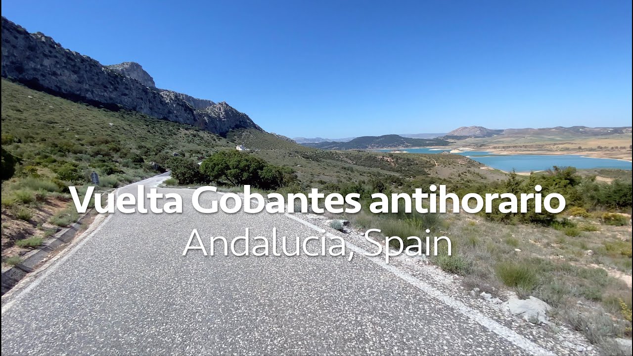 Road cycling around Gobantes in Andalucia, Spain