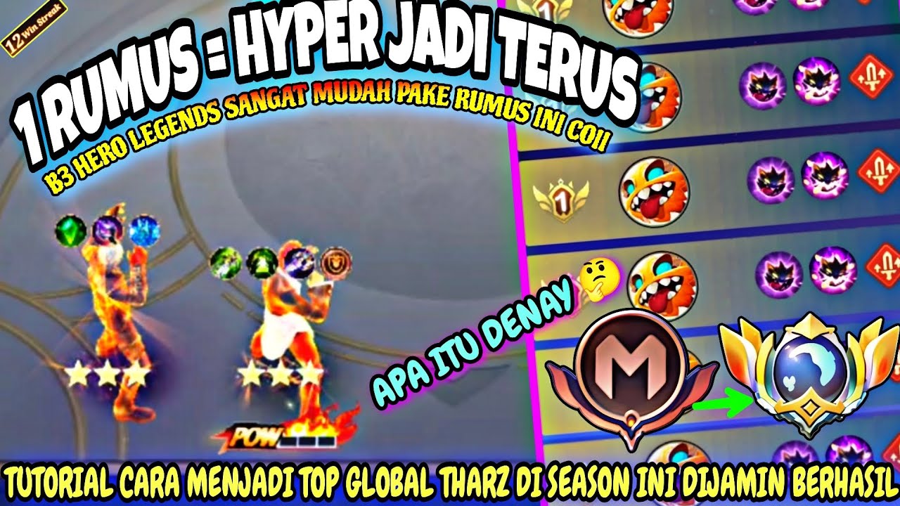 1 RUMUS = HYPER B3 TERUS!! TUTORIAL CARA BERMAIN THARZ UPDATE TERBARU - MCGG