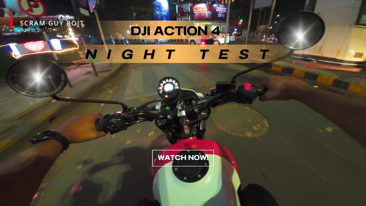 DJI Osmo Action 4 Night Video Settings That Actually Work | 4K Night Ride