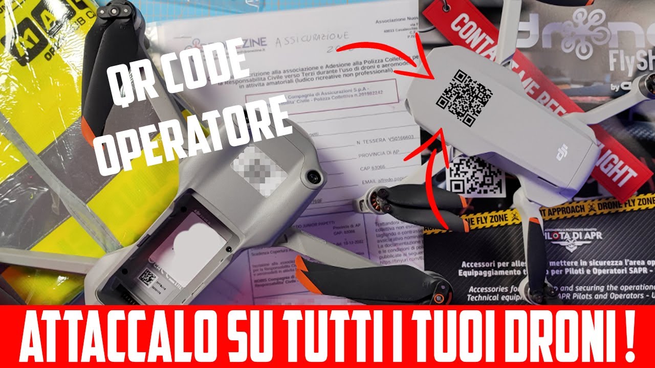 QRCODE OPERATORE | Perchè e come applicarlo sui nostri droni !