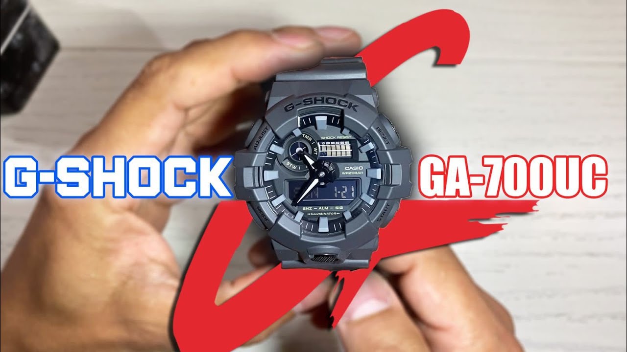 INDESTRUCTIBLE CASIO G-SHOCK GA-700UC RESEÑA TACTICO MILITAR SHOCK RESIST #casio #gshock #relojes