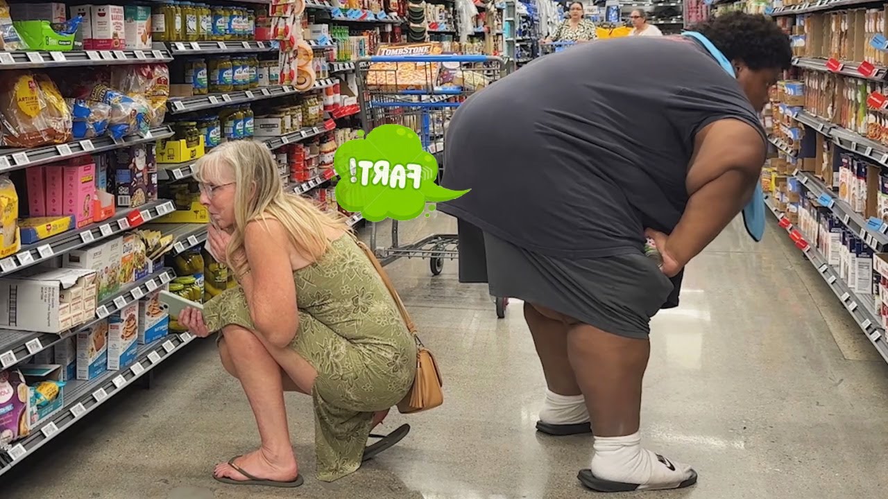 800lbs Man Farts On People Of Walmart!!! They Were Pissed