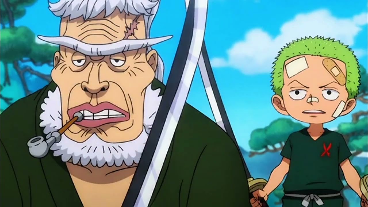 Roronoa Zoro's childhood with Shimotsuki Kauzaburo