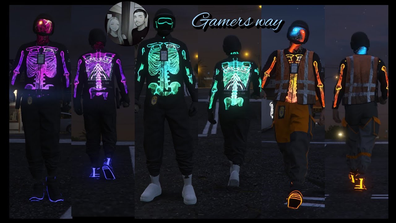 Глитч на мод костюмы мужские , gta 5 online outfits tutorial