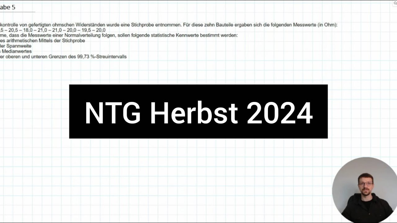 NTG Technische Fachwirte IHK 2024 Herbst Aufgabe 5