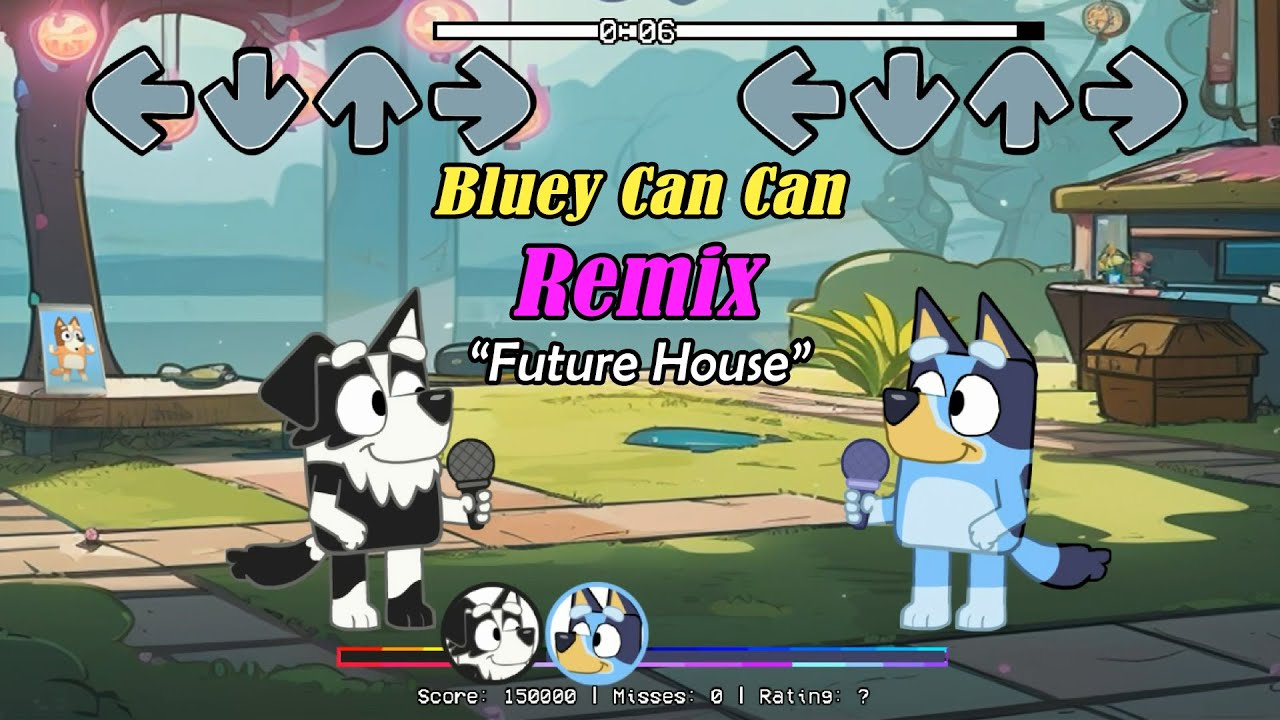 FNF Bluey Can Can REMIX (Bluey x Mackenzie Sings Can Can Song) | Future House - Friday Night Funkin'