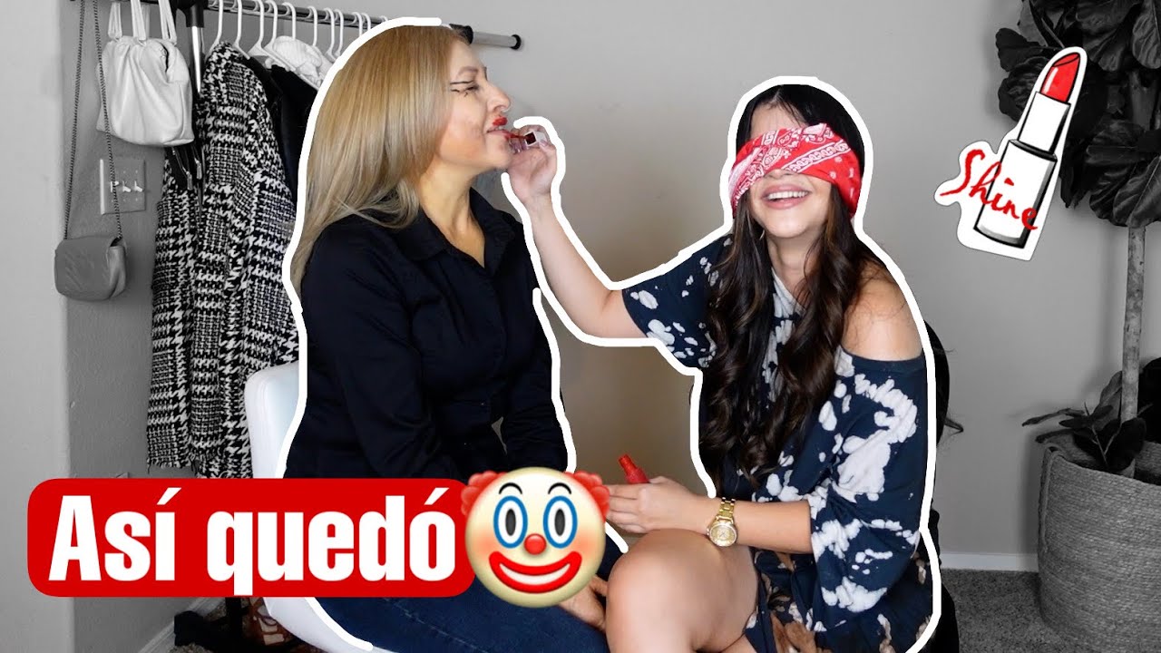MAQUILLO A MI SUEGRA CON LOS OJOS VENDADOS!😰- LILLIAN GRIEGO