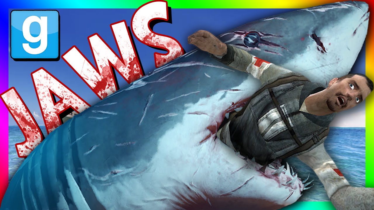 MECHANICAL JAWS CHALLENGE | Gmod Jaws Shark Mod (Shark Attack Mini-Game)