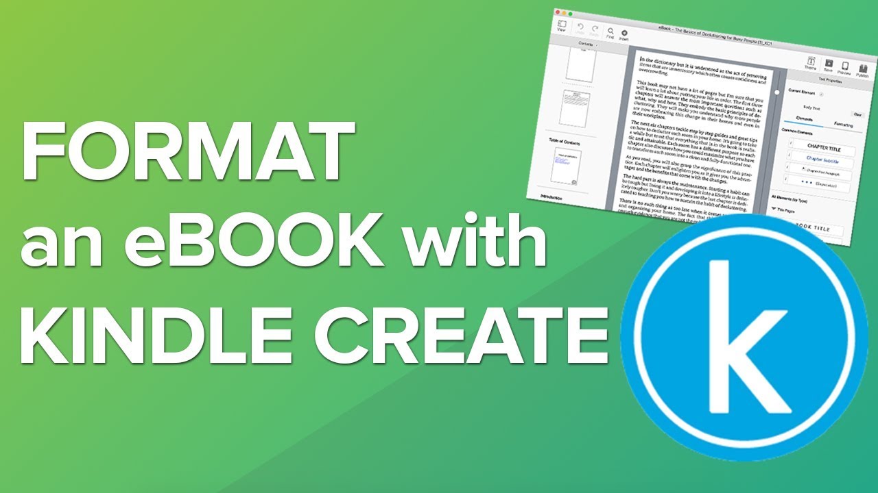 Как отформатировать электронную книгу для KDP с помощью Kindle Create в 2019 году (руководство)