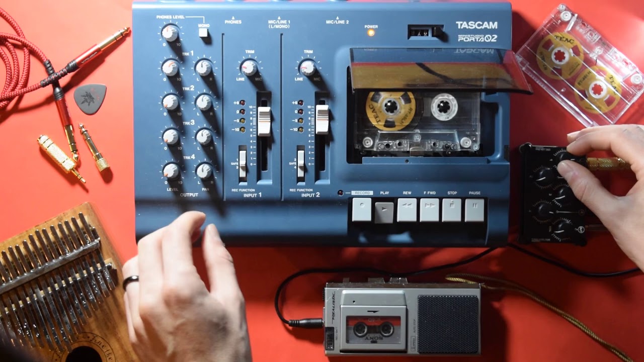 Tascam porta 02 and microcassette.