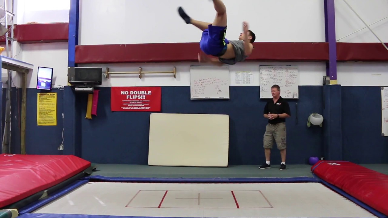 Non-Flipping Trampoline Tricks Demonstration