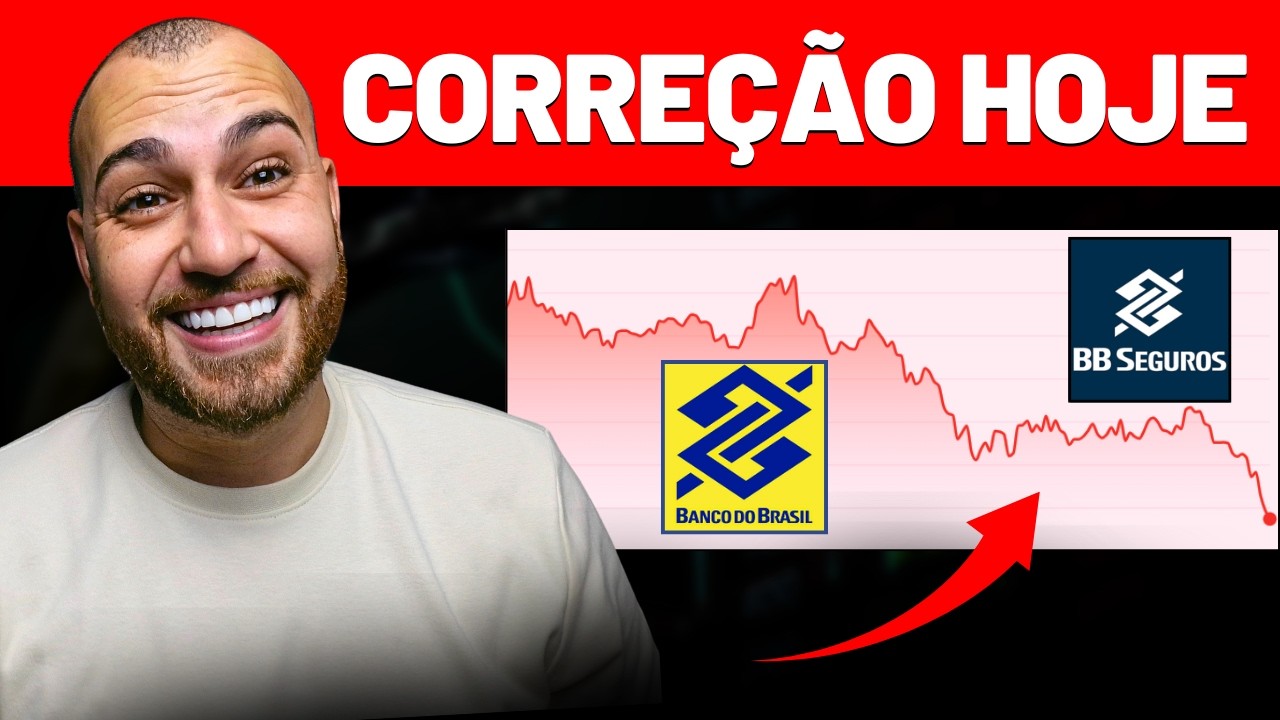CORREÇÃO,TUDO EM QUEDA (APROVEITEI)! BBAS3 e BBSE3 ESPERAR OU COMPRAR MAIS? DIVIDENDO ESSE MÊS!