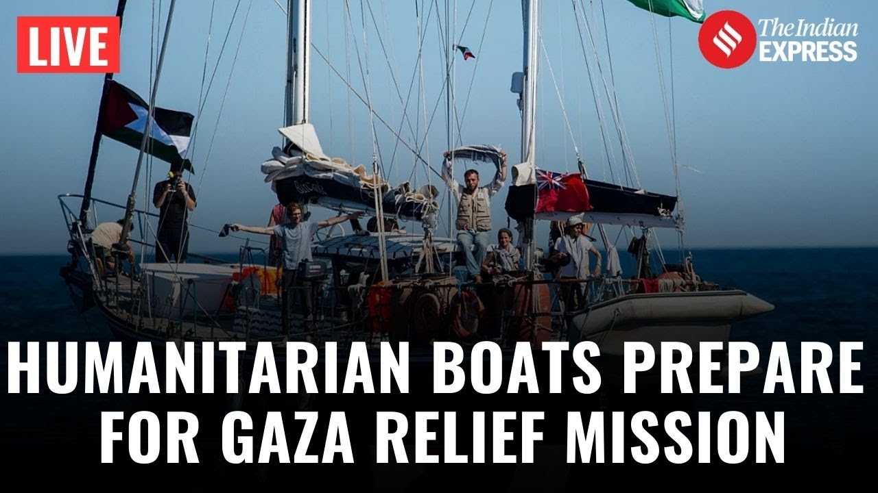 LIVE: Aid Flotilla Departs Barcelona for Gaza Humanitarian Mission | Gaza Crisis | Middle East