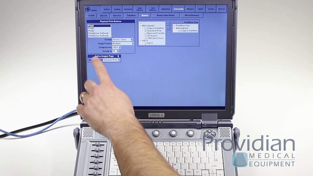 Managing Hard Drive Space on GE Logiq e and Vivid e Demonstration