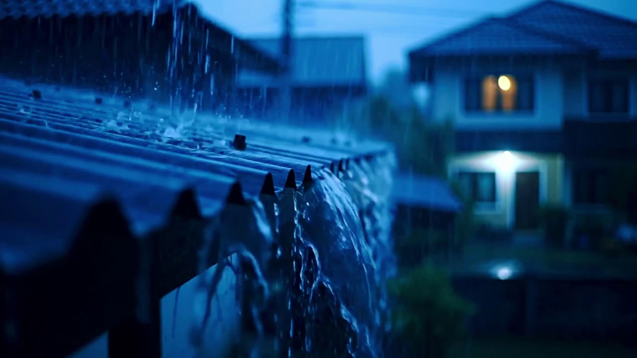 Endless Night Rain on Tin Roof, A Serene Symphony for Deep and Healing Sleep 285 HD