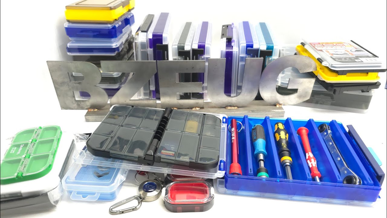 Japanese Lure Cases as Tool Organizers. They stack up inside MakTrak, Packout, and Tackle Boxes.
