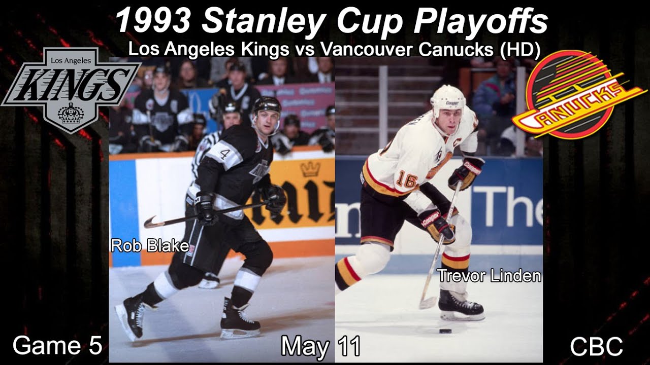 1993 Los Angeles Kings Vs Vancouver Canucks Game 5 (HD CBC)