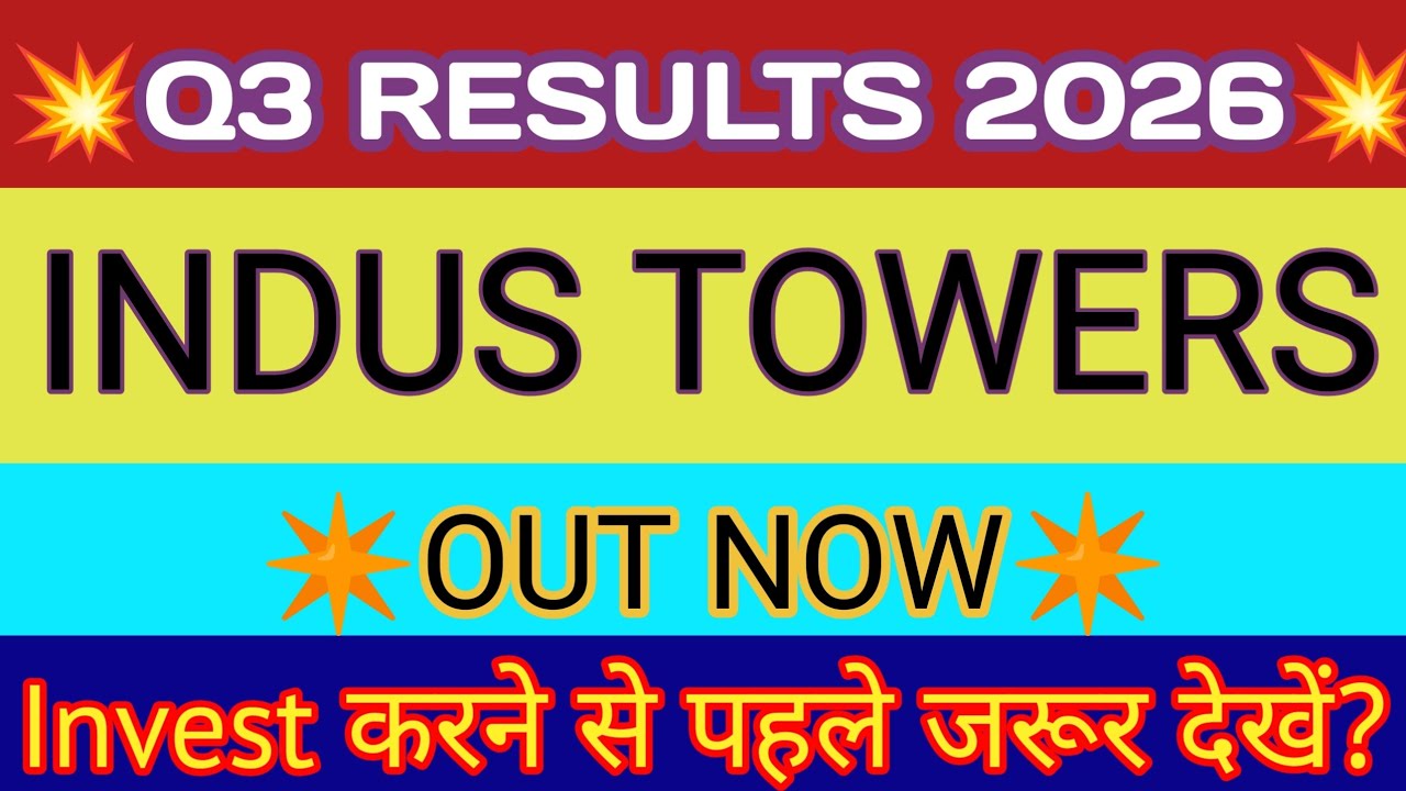 Indus Towers Q3 Results 🔴 Indus Tower Result 🔴Indus Towers Share News 🔴Indus Tower Quarterly Results