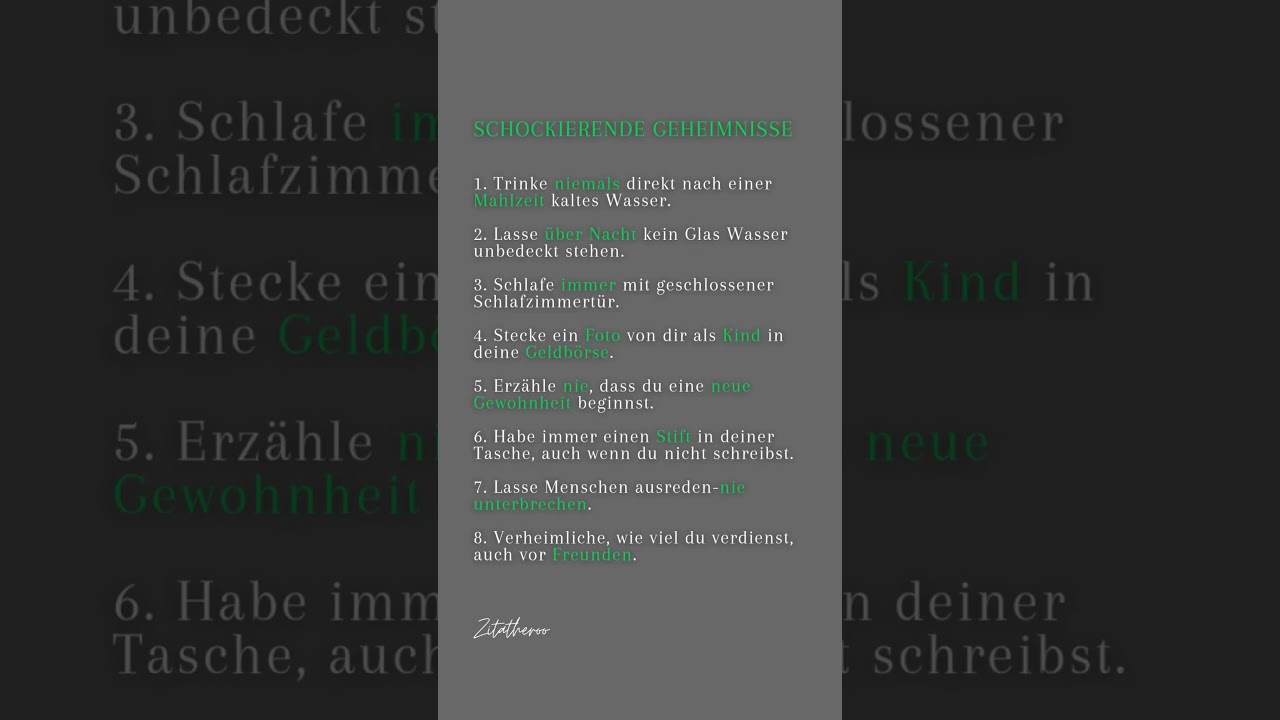 8 Geheimnisse, die kaum jemand kennt